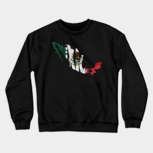 Mexico Typo Map Crewneck Sweatshirt